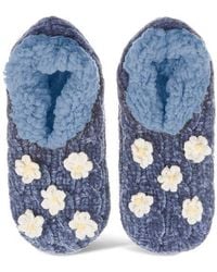 Memoi - Dasies Chenille Slipper Socks - Lyst