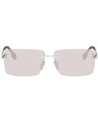 Fendi - Sky Rimless Rectangular Sunglasses - Lyst