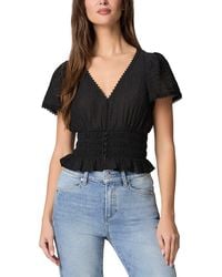 PAIGE - Rive V-Neck Top - Lyst