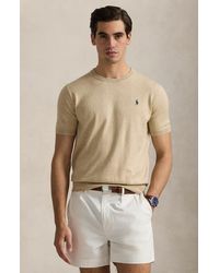 Polo Ralph Lauren - Crewneck Cotton Short Sleeve Sweater - Lyst