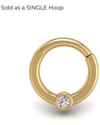 Seed2Stone - Cyclops Flat Hoop Earring - Lyst