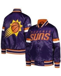 Starter - Youth Phoenix Suns Home Game Varsity Satin Full-Snap Jacket - Lyst
