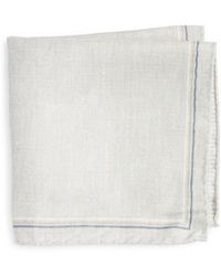 Jack Victor - Crestwool Solid & Houndstooth Check Reversible Silk Pocket Square - Lyst