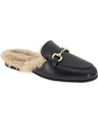 BCBGMAXAZRIA - Zorie Faux Fur Bit Mule - Lyst