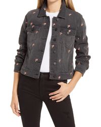 Blank NYC Embroidered Denim Jacket - Multicolour