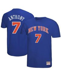 Mitchell & Ness - Carmelo Anthony New York Knicks Hardwood Classics Retro Name & Number T-Shirt - Lyst