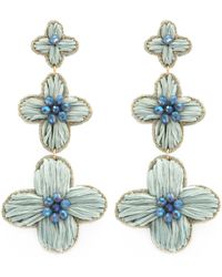 Panacea - Raffia Flower Drop Earrings - Lyst