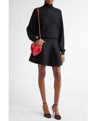 Alaïa - Dolman Long Sleeve Turtleneck Sweater Dress - Lyst