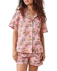 Printfresh - Short Organic Cotton Pajamas Set - Lyst