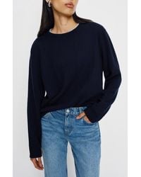Reformation - Oversize Cashmere & Wool Crewneck Sweater - Lyst