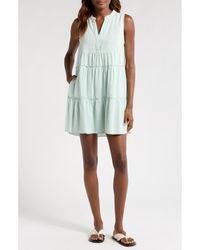 Elan - Tiered Cotton Blend Cover-Up Dress - Lyst