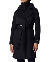 SOIA & KYO - Fabianne Belted Wool Blend Coat - Lyst