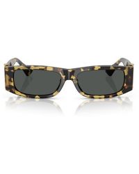 Versace - 55Mm Rectangular Sunglasses - Lyst