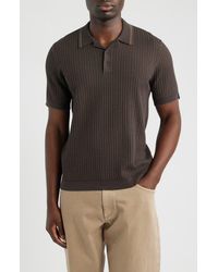 Rag & Bone - Harvey Rib Polo Sweater - Lyst