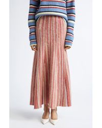 Zankov - Zander Stripe Mohair & Alpaca Blend Sweater Skirt - Lyst
