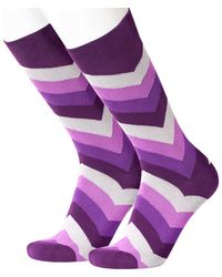 Beau Ties of Vermont - Chevron Socks - Lyst
