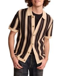 Lucky Brand - Stripe Button Through Sweater - Lyst