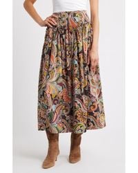 Love The Label - Sammie Cotton Midi Skirt - Lyst