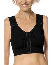 Amoena - Lymph Flow Long Wire-Free Front Closure Bra - Lyst