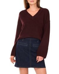 Vince Camuto - High-Low V-Neck Sweater - Lyst