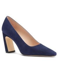 Stuart Weitzman - Stassi Croc Embossed Leather Pump - Lyst