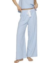 Eberjey - Linen Blend Drawstring Lounge Pants - Lyst