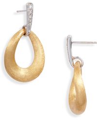 Marco Bicego - Lucia 18k Yellow Gold & Diamond Loop Earrings - Lyst