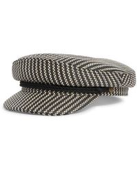 Brixton - Woven Straw Fiddler Cap - Lyst