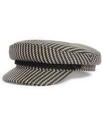 Brixton - Woven Straw Fiddler Cap - Lyst