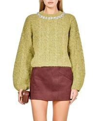 Endless Rose - Jewel Fuzzy Cable Stitch Sweater - Lyst