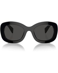 Prada - 55mm Oval Sunglasses - Lyst