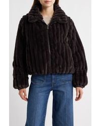Save The Duck - Elina Faux Fur Jacket - Lyst
