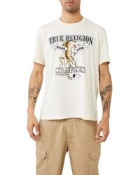 True Religion - Tiger Logo Cotton Graphic T-shirt - Lyst