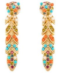 Susan Caplan - 1980S Vintage D'Orlan Colourful Swarovski Crystal Clip-On Earrings - Lyst