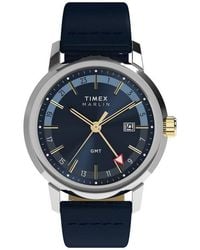 Timex - Marlin Gmt Bracelet Watch, 40Mm - Lyst