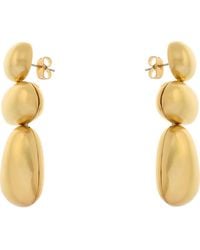Reiss - Dinah Dome Drop Earrings - Lyst