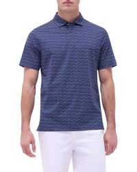 Bugatchi - Victor Ooohcotton Golf Print Polo - Lyst