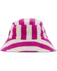 Mango - Stripe Terry Cloth Bucket Hat - Lyst