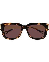 Chloé - 54Mm Rectangular Sunglasses - Lyst