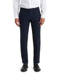 Emporio Armani - Flat Front Trousers - Lyst