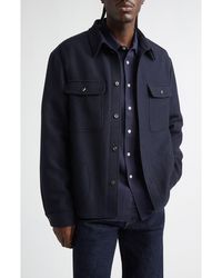 De Bonne Facture - Yak Hair & Virgin Wool Overshirt - Lyst