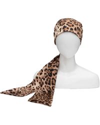 Eugenia Kim - Gigi Leopard Print Satin Headscarf - Lyst