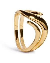 Monica Vinader - Swirl Wrap Ring - Lyst