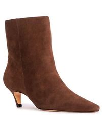 Black Suede Studio - Avenue 50 Pointed Toe Kitten Heel Bootie - Lyst
