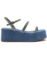 Larroude - Gio Milanina Flatform Sandal - Lyst