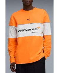 PUMA - Mclaren Long Sleeve Cotton Graphic T-Shirt - Lyst