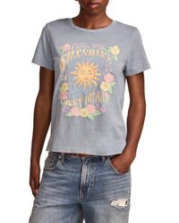 Lucky Brand - Feel The Sunshine Embroidered Cotton Graphic T-Shirt - Lyst