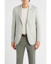 Jack Victor - Hampton Cream & Houndstooth Knit Linen & Cotton Sport Coat - Lyst