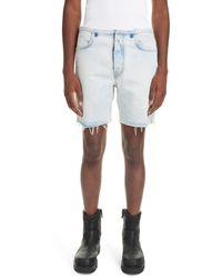 Givenchy - Nonstretch Denim Cutoff Bermuda Shorts - Lyst