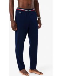 Lacoste - Core Essentials Stretch Cotton Pajama Pants - Lyst